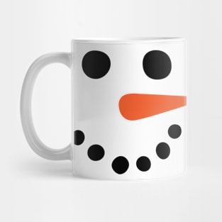 Snowman Face Christmas Mug